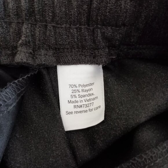 Nine West Relaxed Pintuck Joggers Gray Drawstring Waist NWOT Pants Size L - Picture 3 of 7